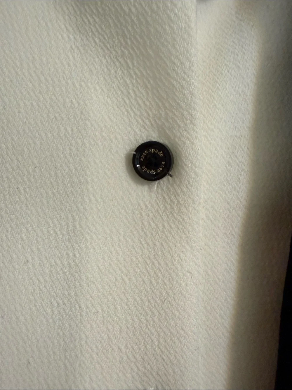 kate spade shirtdress with black velvet removable bow tie